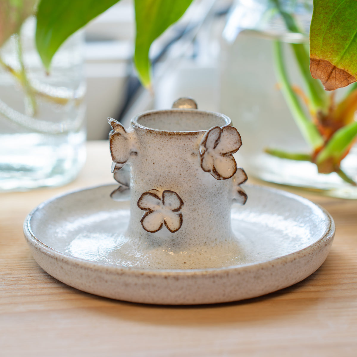 BLOMSTER mörk ljusstake - andrasortering
