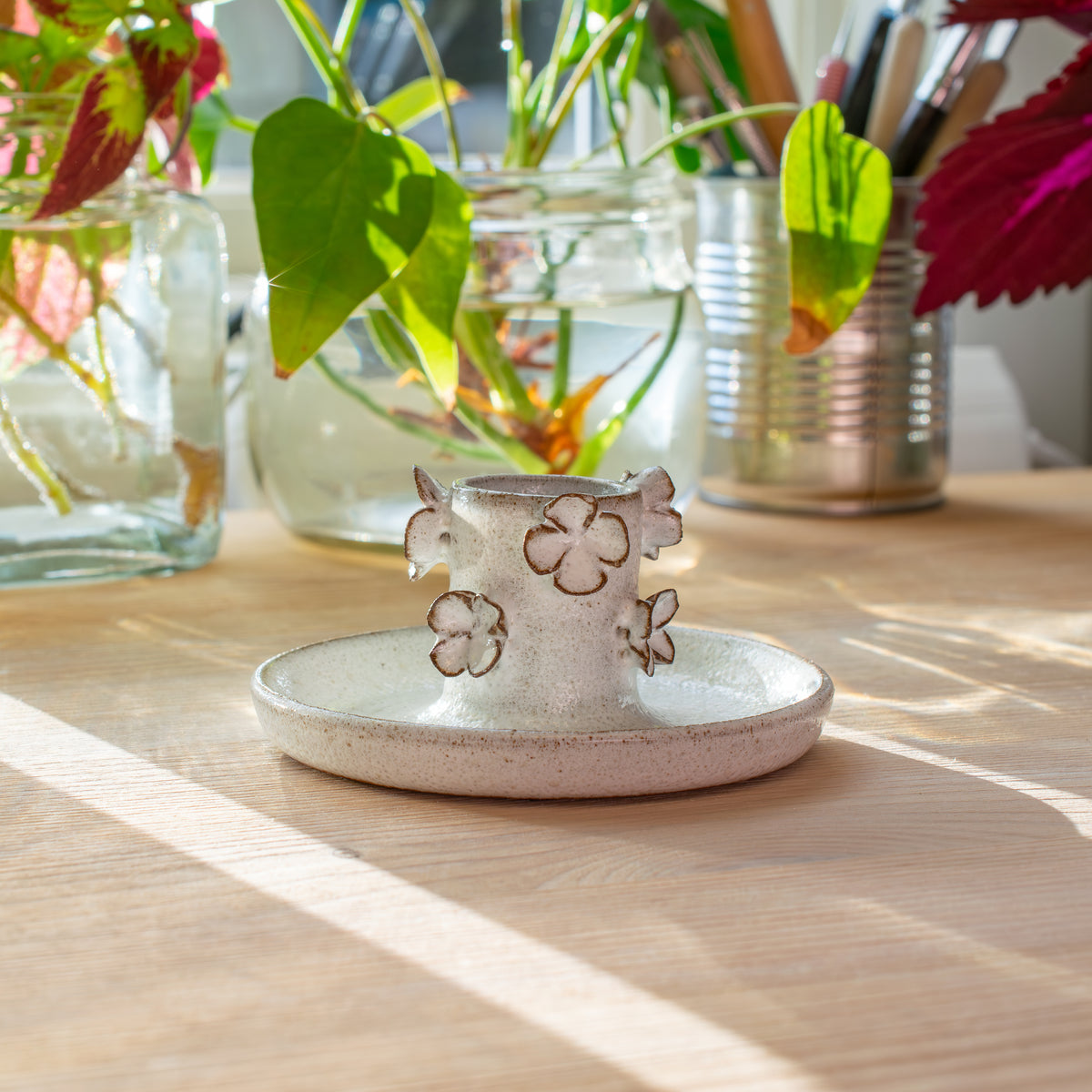 BLOMSTER mörk ljusstake - andrasortering